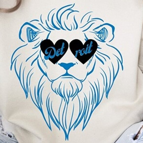 Detroit Football Sweatshirt Retro Lions NFL Football Fan Gift Crewneck 05 - Picture 2 of 5